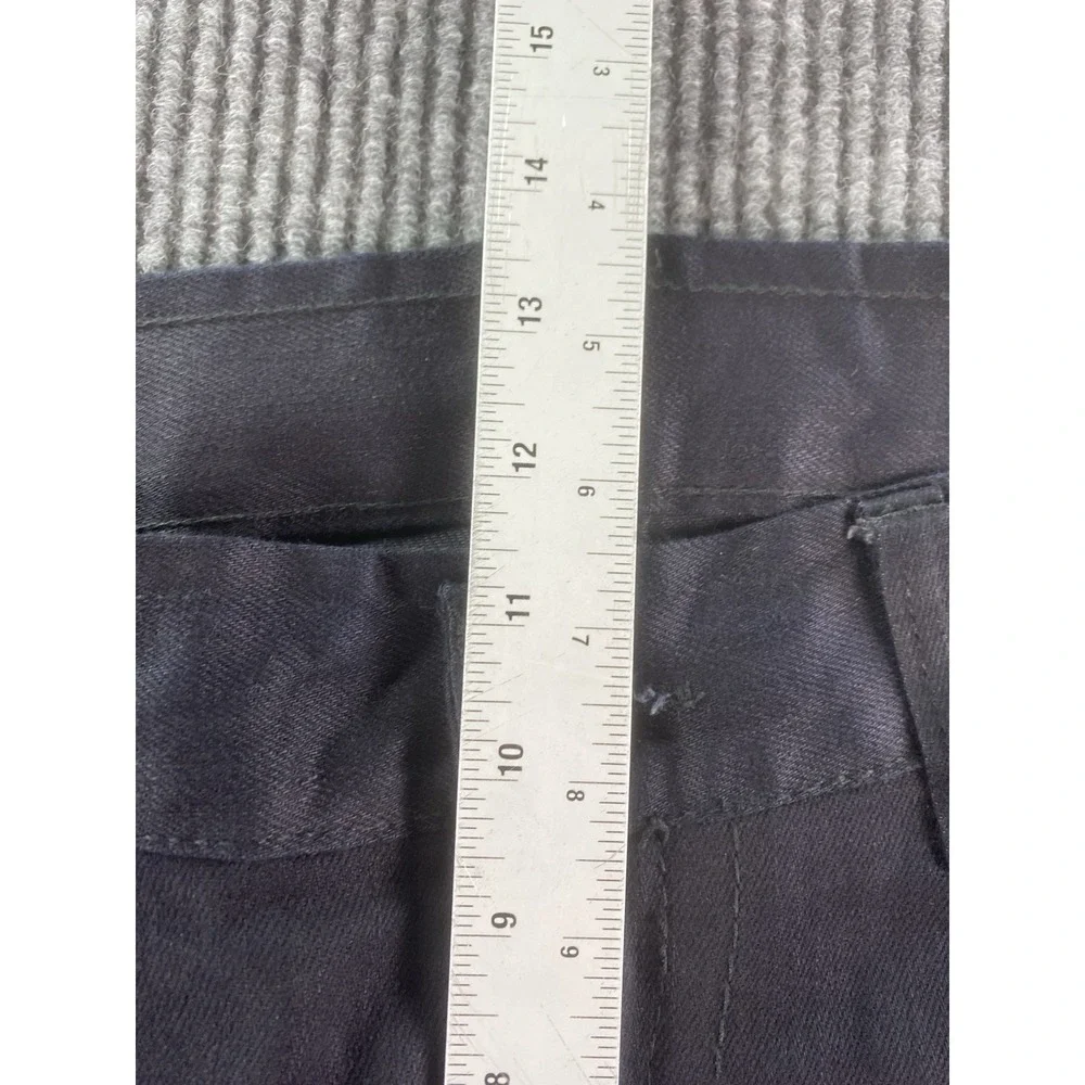 True Religion Jeans Mens 36x33 Black Denim Surf Designer Back Flap Premium USA